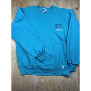 Vintage 90s Russell Athletic Crewneck Sweatshirt Men's L Green Made in USA